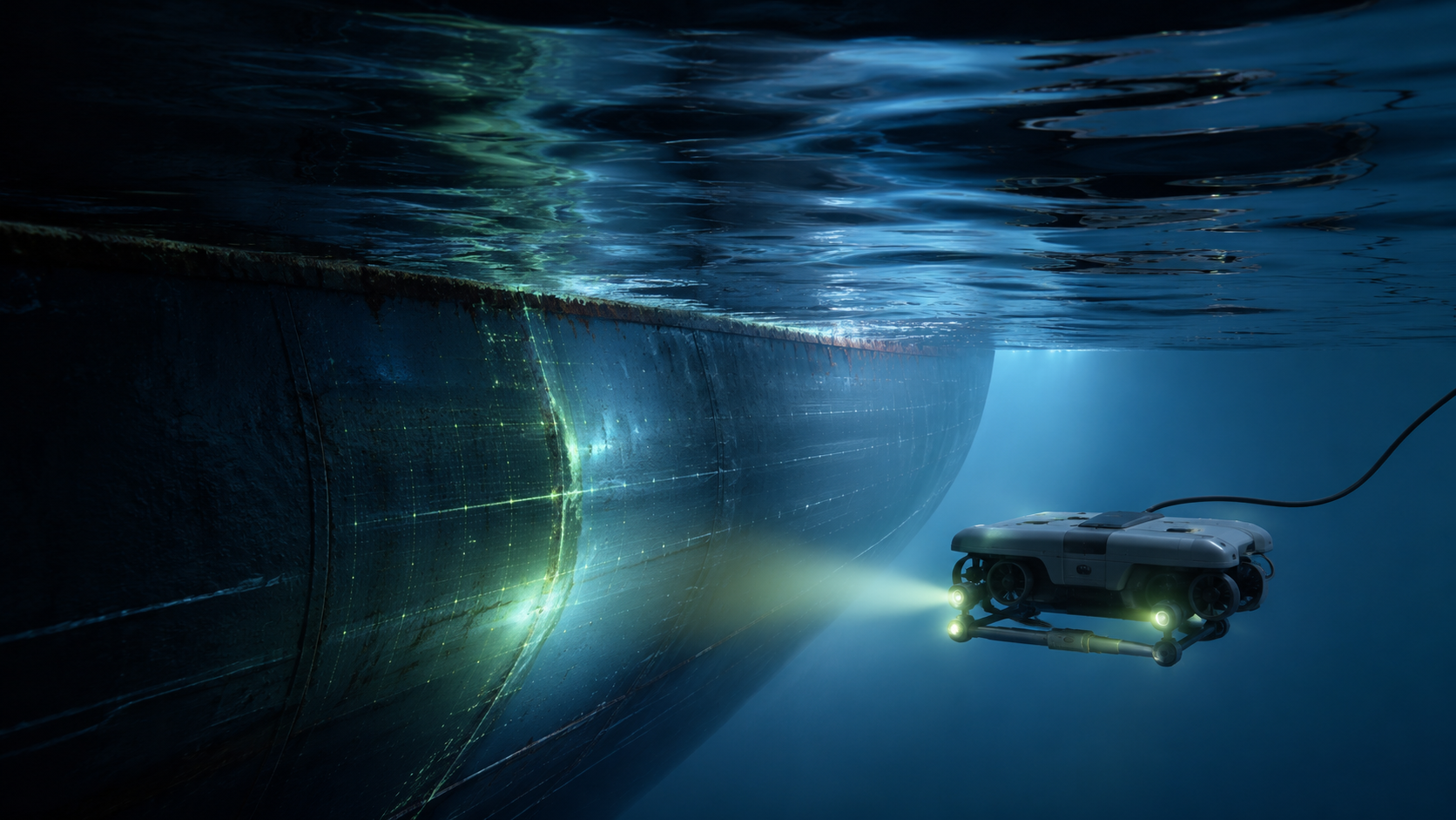 AUV ship hull inspection